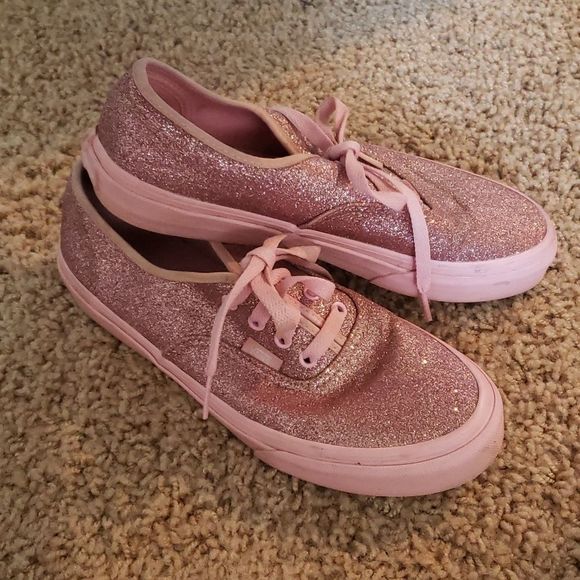 Vans Other - Vans sparkly pink on pink